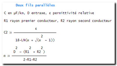 capacité : deux conducteurs parallèles