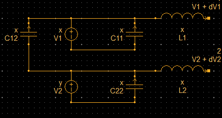 Calcul de capacités : schéma équivalent