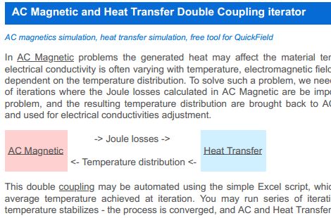 induction heating : QuickField page